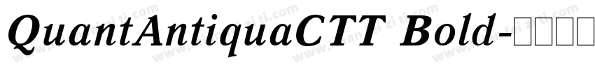 QuantAntiquaCTT Bold字体转换